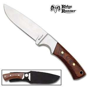   Runner Cheehaw Wood Handle Skinning Knife w/ Sheath