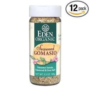   , Sesame Seeds, Seaweed & Sea Salt, 3.5 Ounce Shakers (Pack of 12
