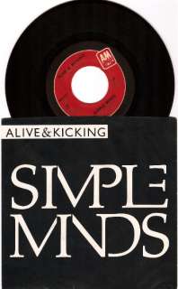 SIMPLE MINDS Alive & Kicking 45 RPM w/PS A&M 2783 NM+  