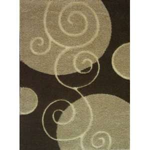  Istanbul Scroll 5 3 x 7 3 brown Area Rug