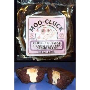 Moo Cluck Chocolate Peanut Butter Cupcake, 4.5 oz.  