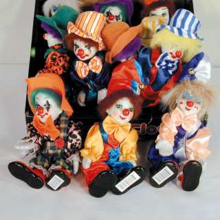 BEND PORCELAIN CLOWN DOLL circus clowns novelty items  