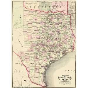    STATE OF TEXAS (TX) BY GEORGE F. CRAM 1875 MAP