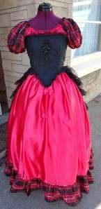 Victorian Ball Gown Civil War Dress Southern Belle SASS Bustle Costume 