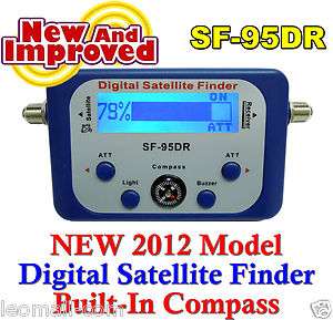 Digital Satellite Signal Meter Finder W Compass 120+C F  