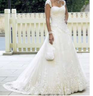 Classic A line Lace Wedding Gown  