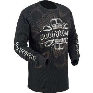 Moose Racing Swagger Thermal Mens Long Sleeve Fashion Shirt   Black 