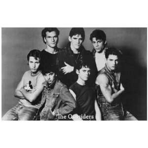   Outsiders   Cast Portrait   Swayze Cruise 12x18 Poster