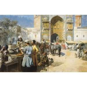   Weeks Edwin An Open Air Restaurant Lahore 1889 Canvas