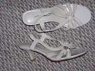 CLOUDWALKERS SANDALS 11w SHOES PLUS SIZES METALLIC LEATHER UPPER 