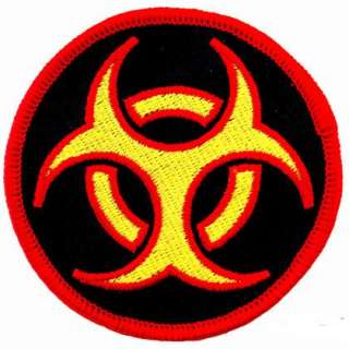   Symbol Embroidered Patch Iron On Danger Symbol Multi Colored Logo
