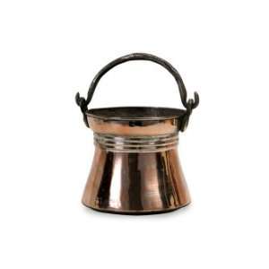  IMAX Siirt Bucket 100% COPPER Antique Small Copper 