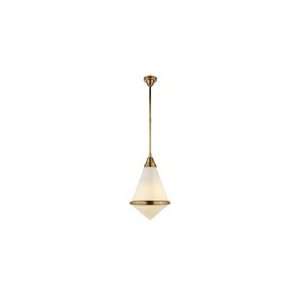 Thomas OBrien Large Gale Hanging Pendant in Hand Rubbed Antique Brass 