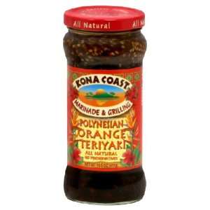 Kona Coast, Sauce Teriyaki Plynsn Orange, 14.5 Ounce (6 Pack)  
