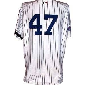  Sidney Ponson #47 Final Game Yankees Game Used Home Jersey 
