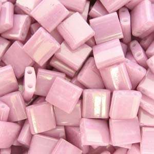  Antique Rose Luster Opaque Tila Beads 7.2 Gram Tube By 