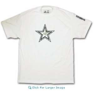    Men`s Dallas Cowboys White Shout Out Hook Tshirt