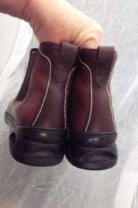 Womens COLE HAAN Nike Air Brown Leather Pull On BOOTS Size 8 B Elastic 