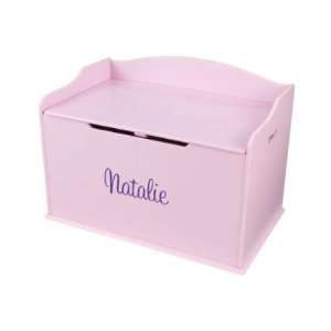  Personalized Austin Toy Box   Pink