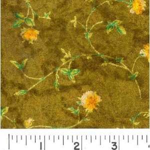  60 Wide PANNE VELOUR TWINING ROSES Fabric By The Yard 