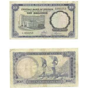 Nigeria ND (1968) 10 Shillings, Pick 11b 
