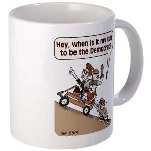  Democrats in Wagon Conservative Mug by  Kitchen 