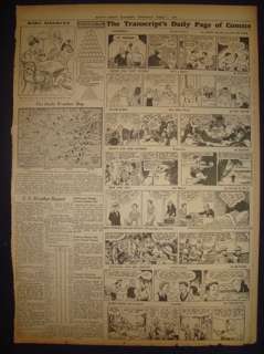 020618CQ SUPERMAN COMIC STRIP ISSUE 39 MARCH 1 1939 ORIGINAL NEWSPAPER 
