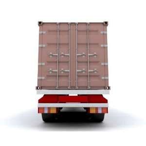 Freight Container on the Back of a Heavy Goods Vehicle   Peel and 