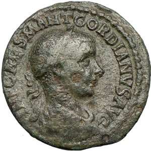   VIMINACIUM 240AD Sestertius Ancient Roman Coin LEGION BULL LION rare