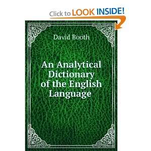  An Analytical Dictionary of the English Language David 