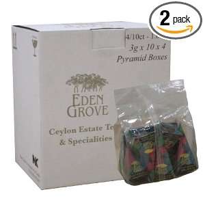 Eden Grove Black Tea, 40 count Pyramid Tea Bags, 2.8 Ounce Boxes (Pack 