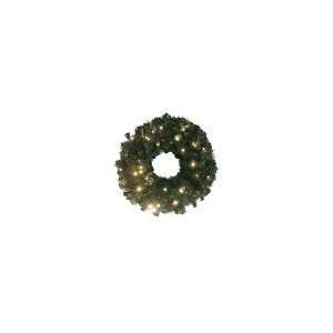 24 Clear LED Pre lit Wreath (battery operated)
