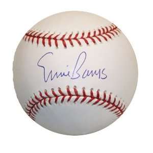  Ernie Banks Autographed MLB Baseball