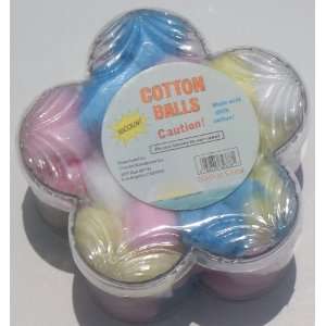  Multi Colored Craft/Makeup Cotton Balls, 50 Count Beauty