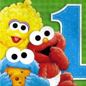   Sesame Street 1st Birthday Lunch Napkins (16 count) 