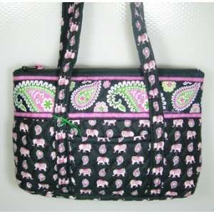  Vera Bradley Little Betsey Tote Handbag Shoulder Bag (Pink 