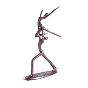  Dancing Flying Ballerina Couple Cast Bronze Sculpture 