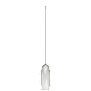 Besa Lighting Courgette White Glossy Satin Nickel Quick Connect Mini 