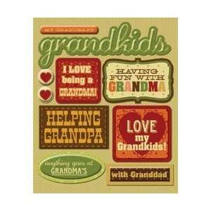  K&Company Sticker Medley Grandkids; 6 Items/Order