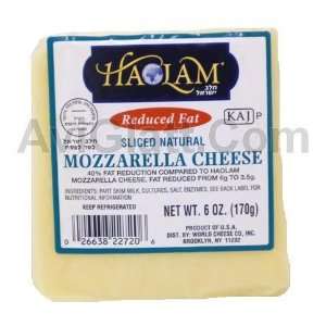 Haolam Reduced Fat Sliced Natural Mozzarella Cheese 6 oz  