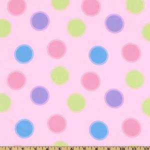  43 Wide Precious Moments Flannel Dot Pink Fabric By The 