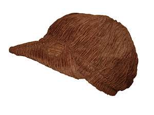 Winter Corduroy Newsboy Hat Cap Fashion Fleece Brown  