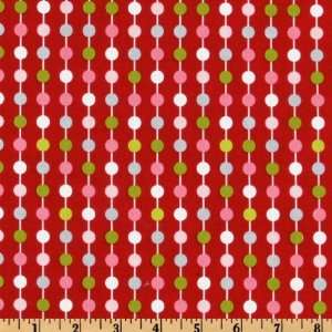   Love Birds Stripes Cranberry Fabric By The Yard Arts, Crafts & Sewing