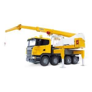  Bruder Scania R Series Liebherr Crane with Lights and 