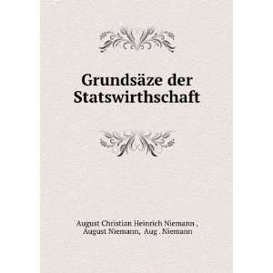   Niemann, Aug . Niemann August Christian Heinrich Niemann  Books