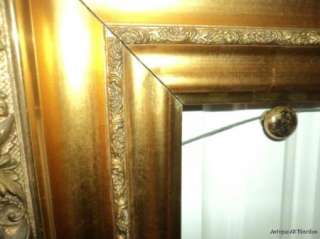 ANTIQUE Victorian Gesso & Gilt Irridescent Picture Frame 9 1/4 x 9 1/2 