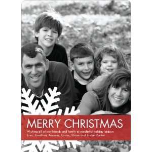  Merry Christmas Snowflake Holiday Photo Cards Health 