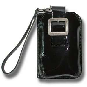   Mobile Wallet in Black Patent leather with quick cat Cell Phones