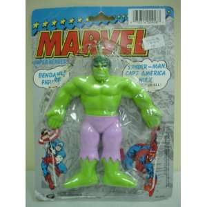  Marvel 1990 Superheroes Bendable Hulk 