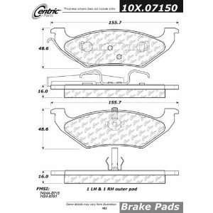   104.07150 104 Series Semi Metallic Standard Brake Pad Automotive
